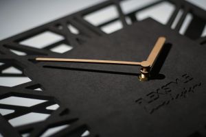 Nástěnné hodiny Loft Piccolo 30 cm Hranaté Antracit