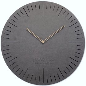 Nástěnné hodiny NATURAL – 50 cm Antracit - Černé Flexistyle