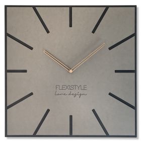  Velké nástěnné hodiny EKO EXACT 2 – 50 cm Šedé