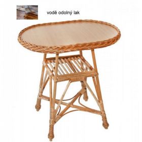 Proutěný stolek oválný