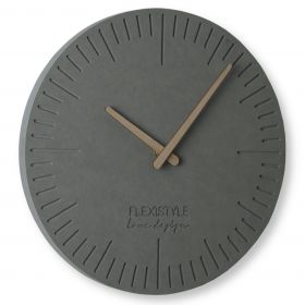 Nástěnné hodiny EKO 3 – 30 cm Šedé Flexistyle