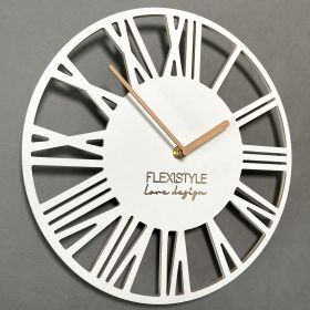 Nástěnné hodiny Loft Piccolo 30 cm bez dřeva Bílé Flexistyle