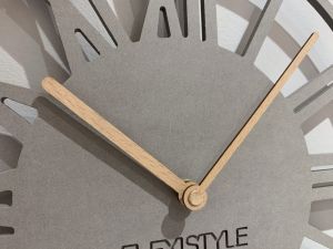 Nástěnné hodiny Loft PICCOLO 30 cm bez dřeva Šedé Flexistyle